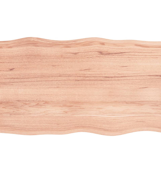 Tischplatte 100x60x(2-4) cm Massivholz Behandelt Baumkante