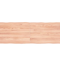 Tischplatte 120x40x(2-4) cm Massivholz Behandelt Baumkante