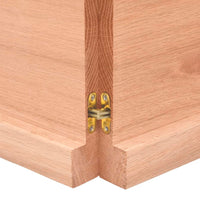 Tischplatte 120x60x(2-4) cm Massivholz Behandelt Baumkante