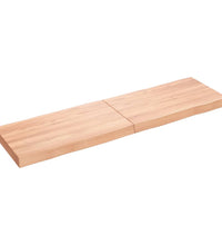Tischplatte 140x40x(2-6) cm Massivholz Behandelt Baumkante