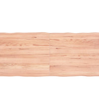Tischplatte 140x60x(2-4) cm Massivholz Behandelt Baumkante