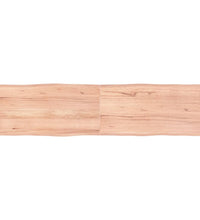 Tischplatte 160x40x(2-4) cm Massivholz Behandelt Baumkante