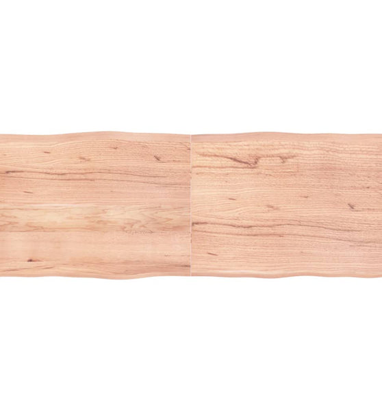Tischplatte 160x60x(2-4) cm Massivholz Behandelt Baumkante