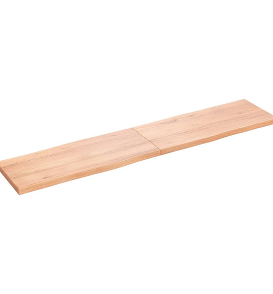 Tischplatte 180x40x(2-4) cm Massivholz Behandelt Baumkante