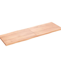 Tischplatte 180x60x(2-4) cm Massivholz Behandelt Baumkante