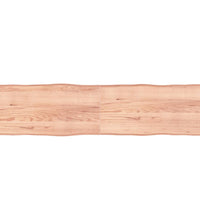 Tischplatte 200x50x(2-6) cm Massivholz Behandelt Baumkante