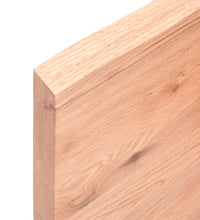 Tischplatte 200x60x(2-4) cm Massivholz Behandelt Baumkante