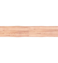 Tischplatte 220x40x(2-4) cm Massivholz Behandelt Baumkante