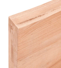 Tischplatte 220x40x(2-6) cm Massivholz Behandelt Baumkante