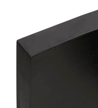 Tischplatte 60x40x(2-6) cm Massivholz Behandelt Baumkante