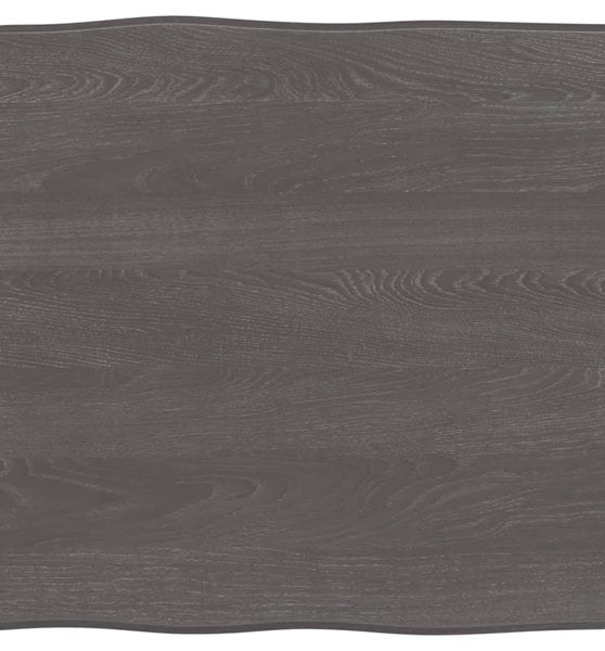 Tischplatte 60x60x(2-4) cm Massivholz Behandelt Baumkante