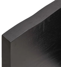 Tischplatte 80x50x(2-4) cm Massivholz Behandelt Baumkante