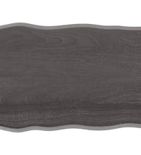 Tischplatte 80x60x(2-6) cm Massivholz Behandelt Baumkante