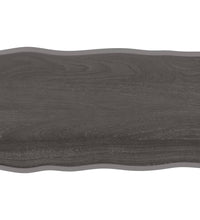 Tischplatte 100x60x2 cm Massivholz Eiche Behandelt Baumkante