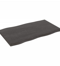 Tischplatte 100x60x(2-4) cm Massivholz Behandelt Baumkante