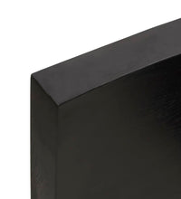 Tischplatte 140x50x(2-6) cm Massivholz Behandelt Baumkante
