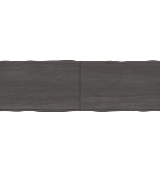 Tischplatte 160x50x(2-4) cm Massivholz Behandelt Baumkante