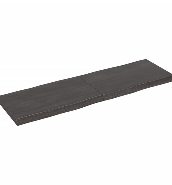 Tischplatte 160x50x(2-6) cm Massivholz Behandelt Baumkante