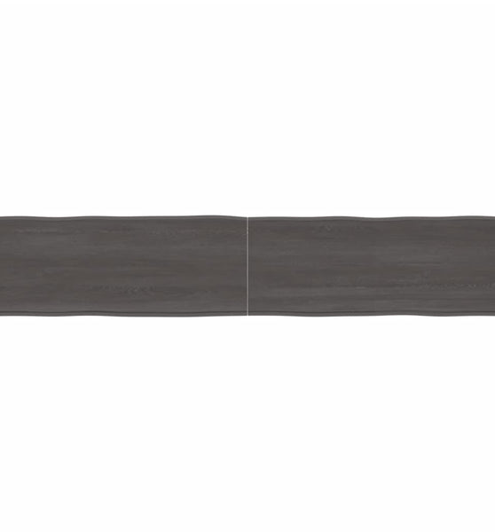 Tischplatte 200x40x(2-4) cm Massivholz Behandelt Baumkante