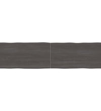 Tischplatte 200x50x(2-4) cm Massivholz Behandelt Baumkante