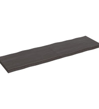 Tischplatte 200x60x(2-6) cm Massivholz Behandelt Baumkante