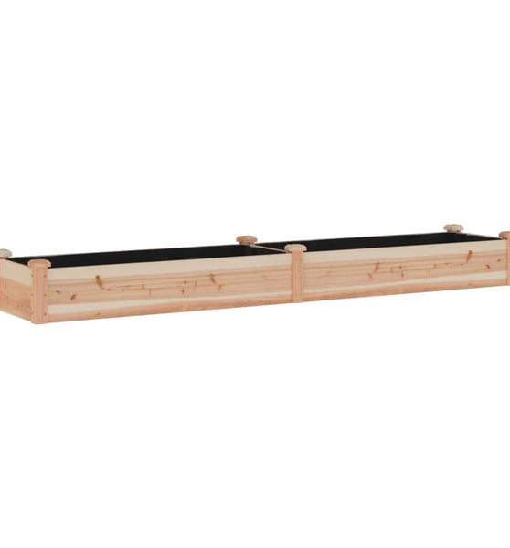 Hochbeet mit Einsatz 240x45x25 cm Massivholz Tanne