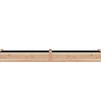 Hochbeet mit Einsatz 240x45x25 cm Massivholz Tanne