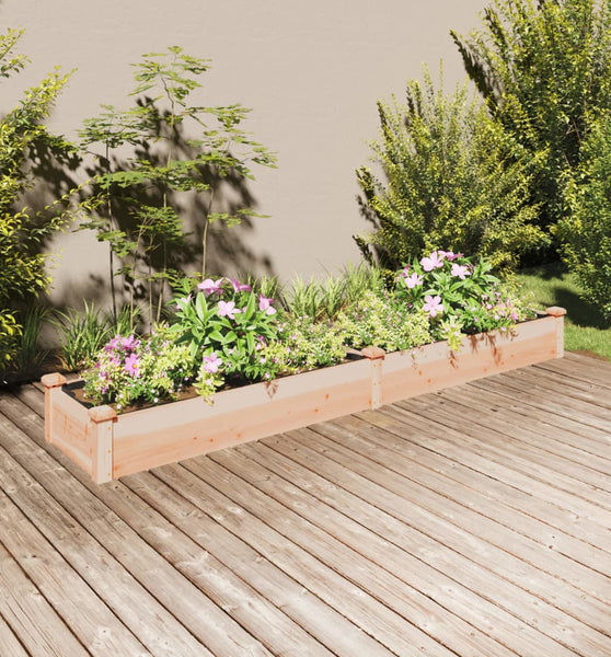 Hochbeet mit Einsatz 240x45x25 cm Massivholz Tanne