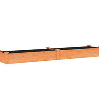 Hochbeet mit Einsatz Braun 240x45x25 cm Massivholz Tanne