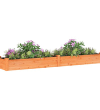 Hochbeet mit Einsatz Braun 240x45x25 cm Massivholz Tanne