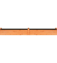Hochbeet mit Einsatz Braun 240x45x25 cm Massivholz Tanne