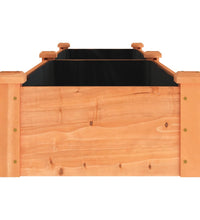 Hochbeet mit Einsatz Braun 240x45x25 cm Massivholz Tanne