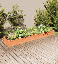Hochbeet mit Einsatz Braun 240x45x25 cm Massivholz Tanne