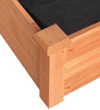 Hochbeet mit Einsatz Braun 240x60x25 cm Massivholz Tanne