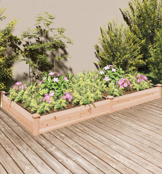 Hochbeet mit Einsatz 240x120x25 cm Massivholz Tanne