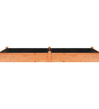 Hochbeet mit Einsatz Braun 240x120x25 cm Massivholz Tanne
