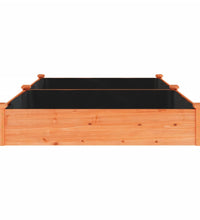 Hochbeet mit Einsatz Braun 240x120x25 cm Massivholz Tanne