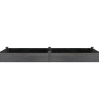 Hochbeet mit Einsatz Grau 240x120x25 cm Massivholz Tanne