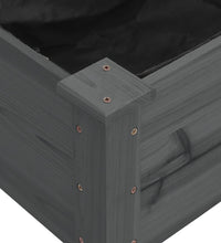 Hochbeet mit Einsatz Grau 240x120x25 cm Massivholz Tanne