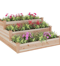 Hochbeet 120x120x56 cm Massivholz Tanne
