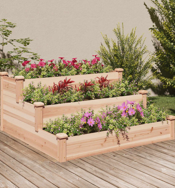 Hochbeet 120x120x56 cm Massivholz Tanne