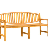 Gartenbank 179,5x60x90 cm Massivholz Teak