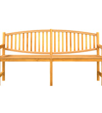 Gartenbank 179,5x60x90 cm Massivholz Teak