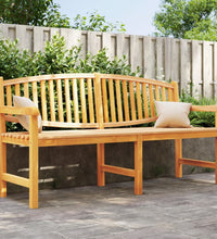 Gartenbank 179,5x60x90 cm Massivholz Teak