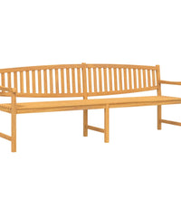 Gartenbank 228x59,5x90 cm Massivholz Teak