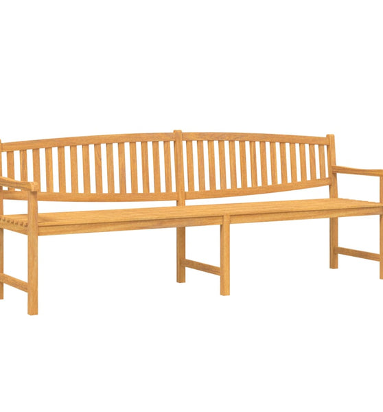 Gartenbank 228x59,5x90 cm Massivholz Teak