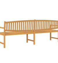 Gartenbank 228x59,5x90 cm Massivholz Teak