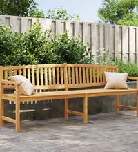 Gartenbank 228x59,5x90 cm Massivholz Teak