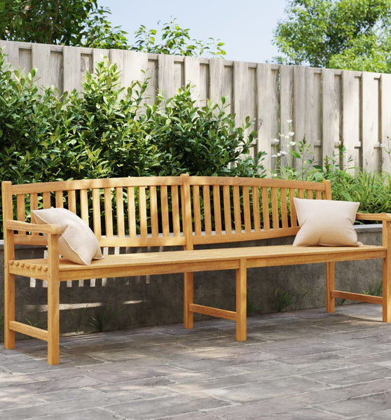 Gartenbank 228x59,5x90 cm Massivholz Teak