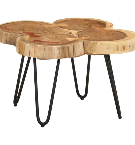 Couchtisch 36 cm 4 Stämme Massivholz Akazie